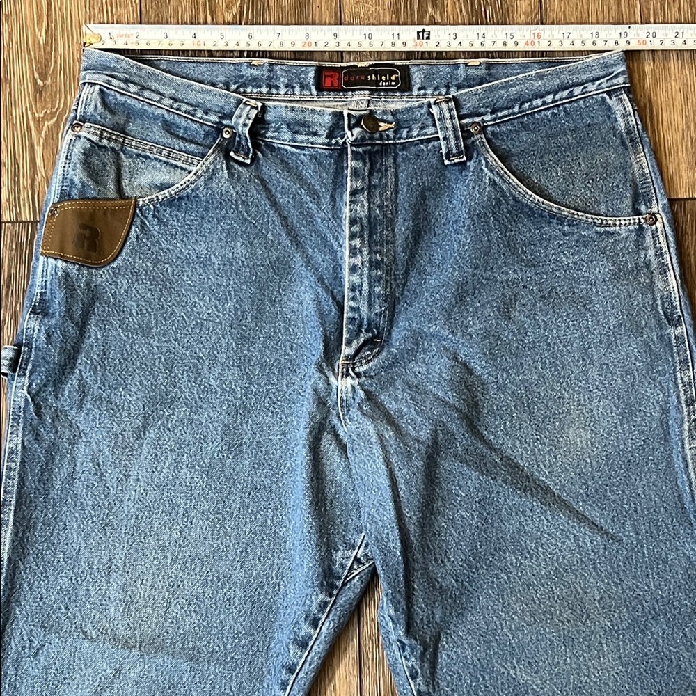 Wrangler Riggs Workwear FR Blue Jeans, pants 3W020 A1 38x32 100% cotton - Picture 10 of 14